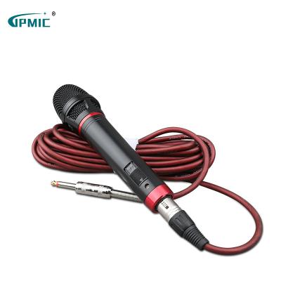 China Professional Conference Microphone High Quality Dynamic Coil Wired Microphone Connected To Professional Audio Power Amplifier Karaoke Microphone for sale