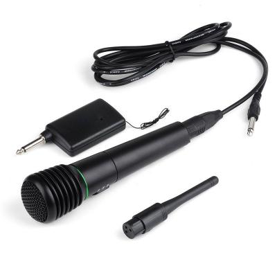 China Handheld Microphone 2in1 Wired&Wireless Handheld Microphone Receiver Studio Un-directional for sale