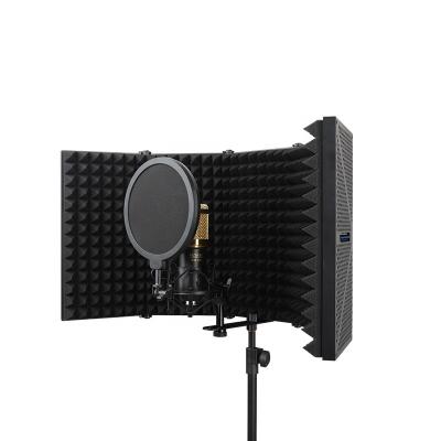 China EVA Color Weight Material Origin Black Sound Shield Isolation Microphone Studio Microphone Reflection Portable Filter Microphone for sale