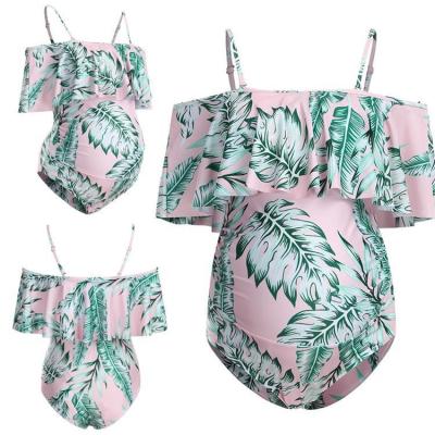 China Plus Size OEM ODM One-Piece Swimsuit Girls Bikini 2022 Summer Beach American Swimsuit Pregnant Women Abdominal Care for sale