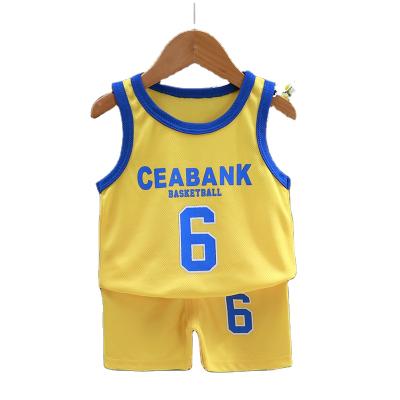 China Wholesale Custom Kids Breathable Competition Training Clothes Elementary School Students Kindergarten Boys and Girls Basketball Suits for sale