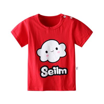 China New Fashion Good Quality Boys Organic Baby Cotton Comfortable Hot Selling Soft T-shirt Anti-shrink For Kids for sale