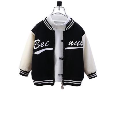 China Middle Korean baseball jacket jeans jacket children wear children's jacket coat spring and autumn and new winter boys and girls and small c for sale