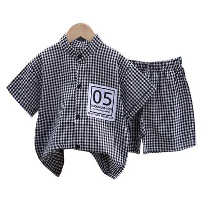 China Soft technology produces high-quality and durable use of plaid suit of the use of various small plaid cute children's suit of the small for sale