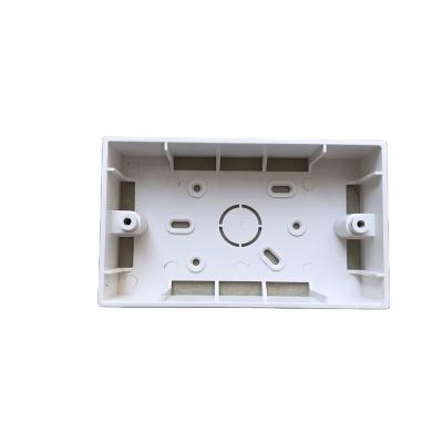 China Residential Plastic Electrical Case Round Recessed Wall Junction Box Switch Elect Power Security Cambodia 2 Way Clear Plastic Enclosure for sale