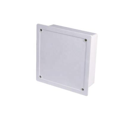 China Residential Box Enclosure Plastic CCTV Camera Electronic Junction Box Inserted Style 230*230*105 Mm Rack Box for sale