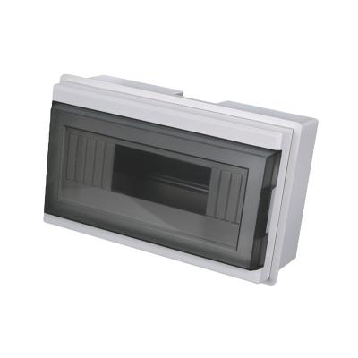 China Stainless steel box residential electrical distribution box mcb mold plastic type B 11-13 way plastic enclosure box for sale