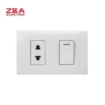 China PC + AH2212 Copper Wall Switch American Standard Italy Europe Socket Light Home for sale