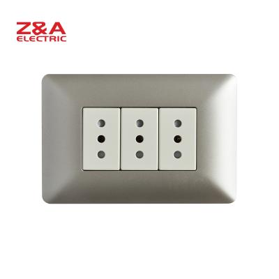 China PC + AM2337.MCS Copper American Standard Wall Outlet Italy Europe Plug Light Home for sale