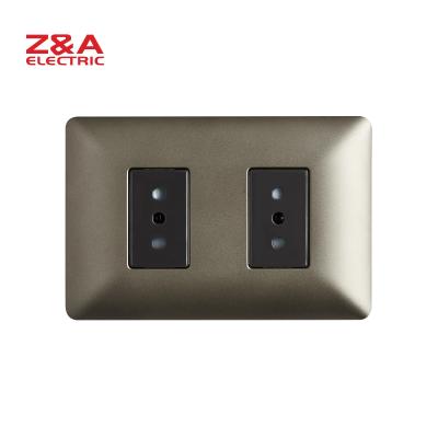 China PC + AM2237.MBC Copper American Standard Wall Outlet Italy Europe Plug Light Home for sale