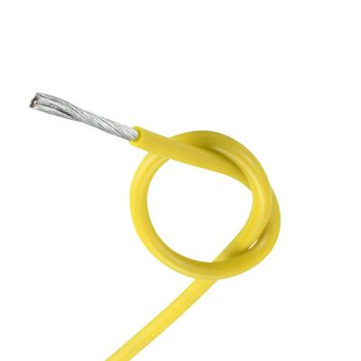 China Home appliance UL3512 silicone rubber cables 600V/200C FT2 yelow/green robot home appliance light for sale