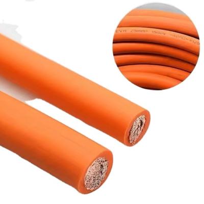 China New energy 95 square extra soft silicone line new energy high temperature line lithium battery high voltage line charging pile EV cable for sale