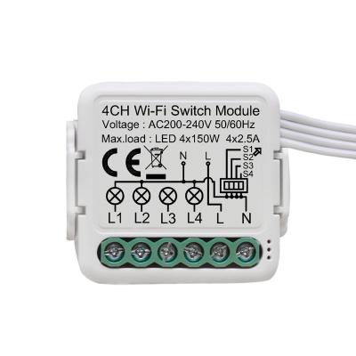 China 4 channel WiFi switch module XJ-WIFI-04 for sale