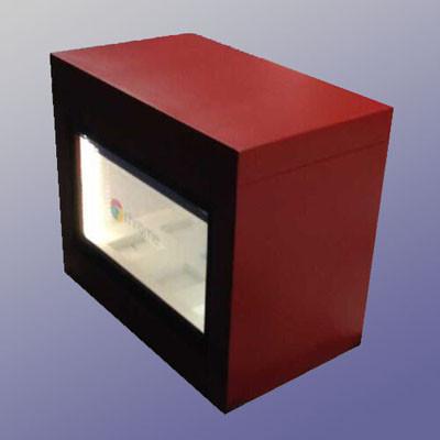 China Red / White High luminance Transparent LCD Advertising Display Showcase for sale