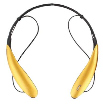 China Portable Stable Wireless Bluetooth Headphones , Yellow Bluetooth Music Headphones for sale