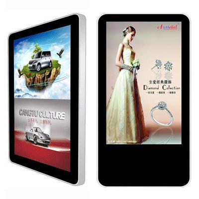 China Iphone styled LCD HD advertising display with Durable Metal Housing for sale