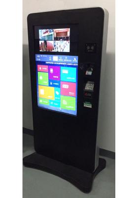 China 46 Inch Smart Digital Signage Self Service Touch Screen Kiosk With Bank Card Reader for sale