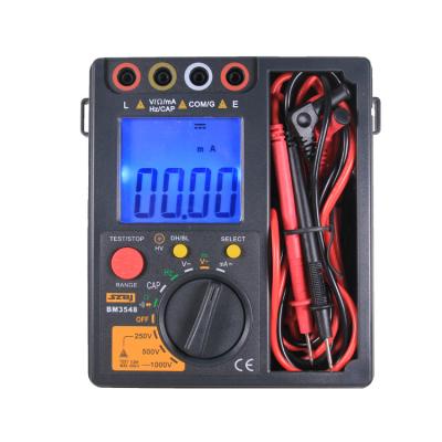 China Original BM3548 Digital Insulation resistance+Measure Voltage Insulation Resistance Tester 1000V Megger Insulation Tester DC/AC 0.1~40M Ohm for sale