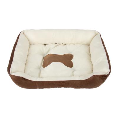 China Jhome Breathable Pampers RTS All Weather Comfortable Washable Large Dog Bed Pet Bed Nest Warm Comfortable Breathable Washable Soft With Bone Design for sale