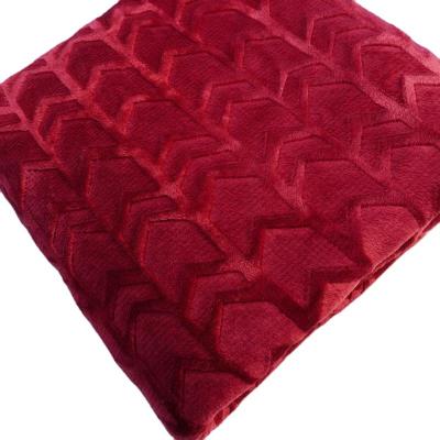 China Wholesale Cheap Price fFannel 280gsm Folded Luxury Chunky Fabric Throw Blanket for sale