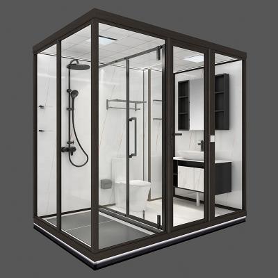 China Modern Luxury Portable Complete Toilet Freestanding Prefab Modular Bathroom Shower Unit Cheap Prices Modular Pod for sale