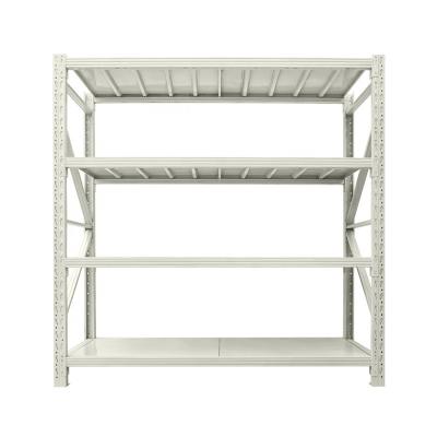 China Single Sided Chinese Storage Stacking Racks Luxury Metal Pallet High Quality Steel Shelving Shelves Garage Warehouse Light Pallet Rack for sale