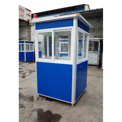 China Modern Easy Assembly Stainless Steel Movable Waterproof Prefab Portable Outdoor Security Booth for sale