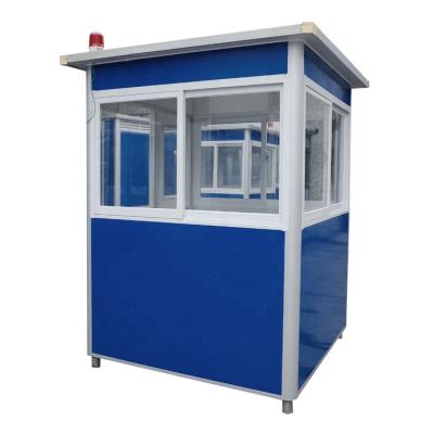 China Mini Box Shopping Security Booth House Modern Prefab Portable Small Size Security Guard for sale