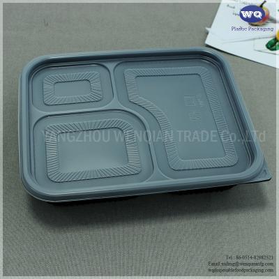 China 3-Compartment Takeaway Plastic Food Container-Microwavable Disposable Container-Disposable PP plactic Food Containers for sale