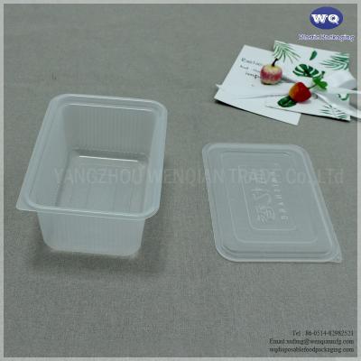 China Clear Bento Lunch Boxes With Lids -Microwave Recyclable Food Containers-Food Grade PP Plastic Food Take Out Containers for sale