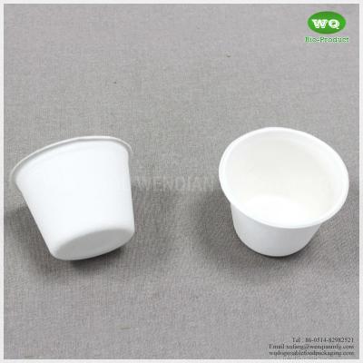 China Sugarcane Pulp Sauce Cups 2/5/12 Oz-Biodegradable bagasse products Portion Cup  Perfect For Sauces, Samples, Condiments for sale