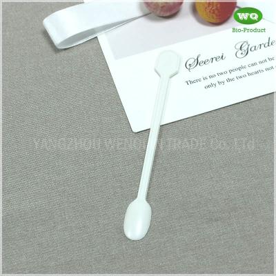 China 5 Inch Biodegradable Starch Based PP Stirrer-China Manufacturer of Hot Selling Custom Disposable Corn Starch Cutlery for sale