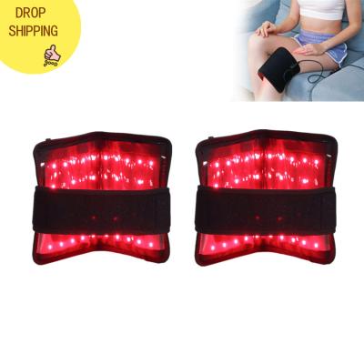 China Custom Pain Relief Logo 850nm Laser Lipo Arm And Leg Belt Led Infrared Pain Relief Knee Therapy Arm Belt Light Anti Cellulite Protection for sale