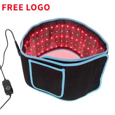 China Weight Loss 635/850nm Lipo Laser Wrap 635 Belt 635nm 850nm Red Lights Therapy Infrared Slimming Belly Slimming Belt for sale