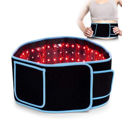 China Power bank/plug in red light laser lipo waist therapy belt wrap infrared weight loss infra 635nm 850nm lipo belt for sale