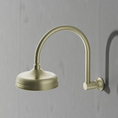 China With Slide Bar Modern Style Solid Brass Chrome Round Water Saving Bathroom Rainfall Rain Shower Head for sale