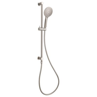 China With Slide Bar Factory Brushed Nickel Lead Free CE Certified Health Bathroom Shower Faucet Water Mixer Shower Set for sale