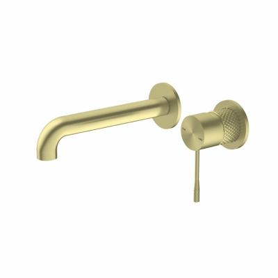 China Metered Faucets 2022 Flexible Cold Golden Special Design Bathroom Pull Out In-Wall Wash Brass Basin Faucet Mixers Taps for sale