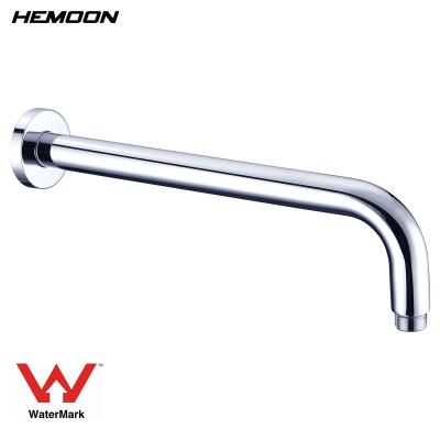 China Without Diverter Bath Shower Accessories Brass Chrome Wall Mounted Round Shower Arm Bathroom without Diverter L Shape for sale