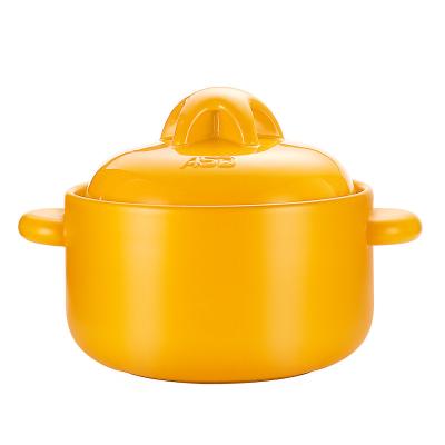 China Sustainable High Quality Ceramic Non-Stick Non-Toxic Spodumene Cookware Kitchen Soup Pot For Cooking for sale