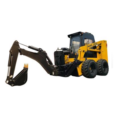 China Mini Minicargador Skid Steer Loaders with 4 in One Bucket and 0.4cubic Bucket Capacity for sale