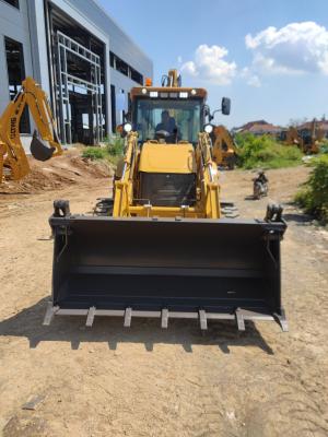 China Mini Wheel Loader 388 CE 4X4 Back Hoe Loader Excavator with Rotary Load and Unload Mode for sale