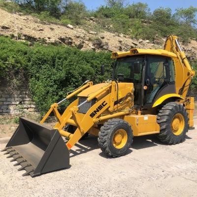 China 7*24 uur service Snsc 388 Backhoe Wheel Loader met Front End Loader en Backhoe Loader Te koop