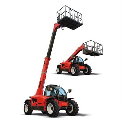 China 3 Ton 4 Ton Four Wheel Steering Telehandler Telescopic Boom Forklift with Side Shift for sale