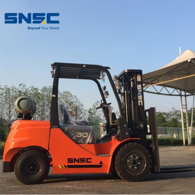 China Japan Nissan Engine Snsc 3ton LPG Forklift with Load Center 500mm Ordinary Combustion for sale