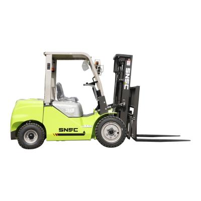 China 1T 5T Load Capacity LPG Gas Forklift with Triplex Full Free 4.5m Mast Fork Lifter Fd30 for sale