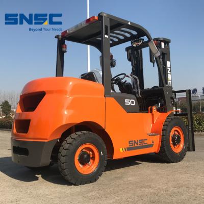 China 4ton 4.5ton Mini 5ton Diesel Montacargas Forklift with 3000mm - 6000mm Lift Height for sale