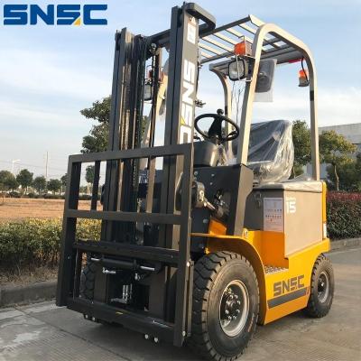 China 1.5ton Mini Electric Forklift with Adjustable Cab Location and 500mm Load Center for sale