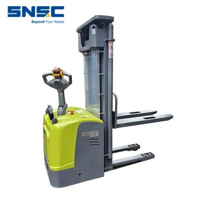 China AC Motor Rider 2.0tons Electric Stacker Truck / Reach Pallet Stacker for sale