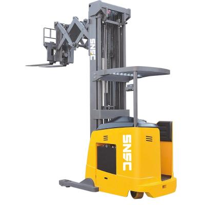 China Snsc 1500kg 2000kg Electric Reach Truck Forklift Double Scissor Reachtruck for sale